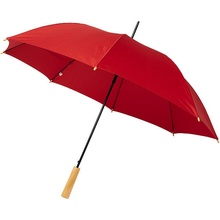 Deštník jednobarevný z recyklovaného PET červený
