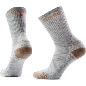 Smartwool Дамски туристически чорапи Smartwool Women's Performance Hike Light Cushion Crew Walking socks - Light Grey / White (201-4063-0811)
