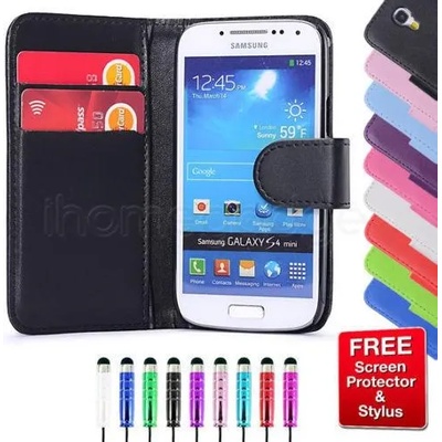 Samsung Galaxy S5 i9600 Wallet Кожен Калъф + Протектор и Стилус
