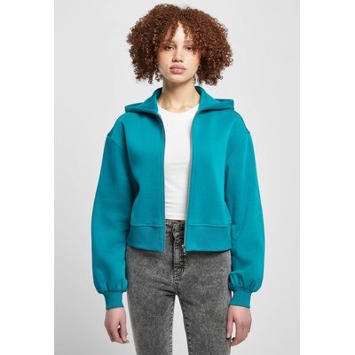 Urban Classics Дамско яке в цвят тюркоаз Urban Classics Short OversizedUB-TB4766-04429 - Тюркоаз, размер 3XL