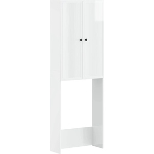 vidaXL Тоалетна Шкаф EDE Бял гланц 66 x 25, 5 x 190 см (896039)