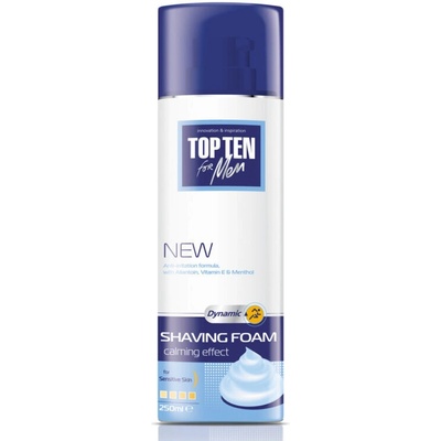 TOP TEN Dynamic Пяна за бръснене за мъже с чувствителна кожа 250 мл (160102)