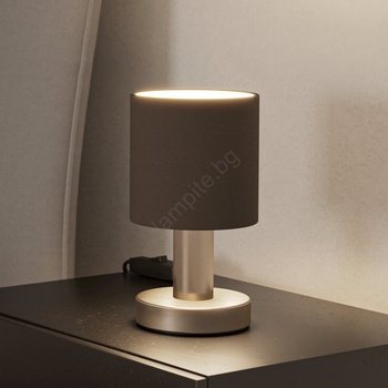 EGLO 31842 - Настолна лампа MONTETTO 1xE14/40W/230V кафява/матов хром (EG31842)