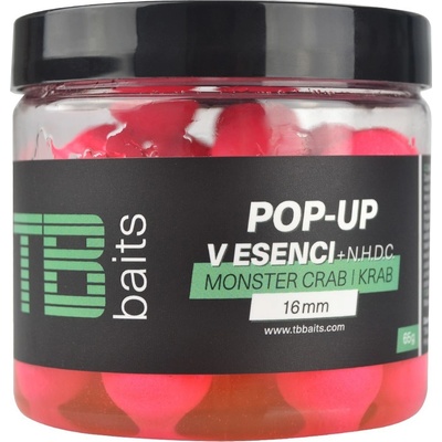 TB Baits Plovoucí Boilies Pop-Up Pink Monster Crab + NHDC 65 g 16 mm