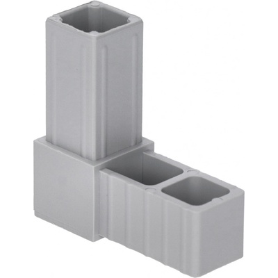 Plastová spojka - rohový kus vhodný do profilu velikosti 25x25x2 mm