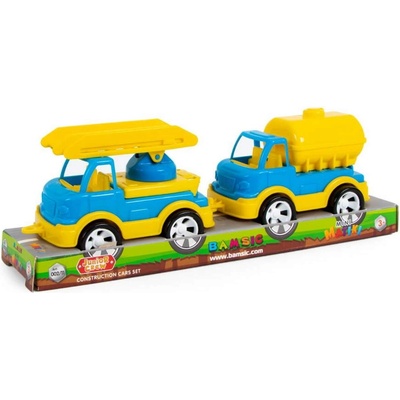 Детски комплект - пожарна и цистерна