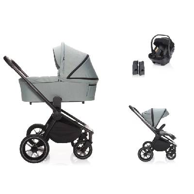 ZOPA Move Cross 2 + vanička XL + autosedačka XS Plus i-Size Travel Set granit grey/black 2023