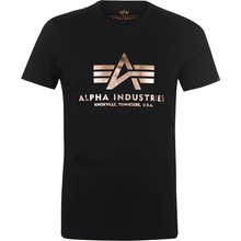 Alpha Industries triko Basic Černozlaté