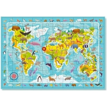 Dodo s hledáním obrázků Mapa světa 80 dielov