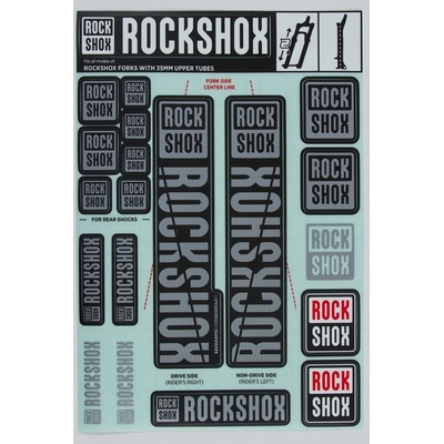 Decal Kit 35 mm POLAR GREY MY18 PIKE/Lyrik/Yari/Domain/Revelation2018+