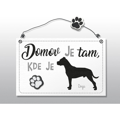 Nekupto Dekorace cedule se psem Doga