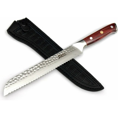 MaceMaker HAILSTORM BREAD KNIFE SanMai Damaškový Kuchyňský nůž na chleba
