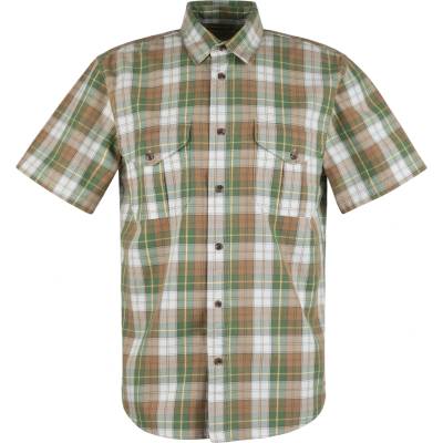 Filson Мъжка риза с копчета Filson S/S Lightweight Alaskan Guide Shirt - Green / White / Brown Plaid - размер XS (033-2280-0111)