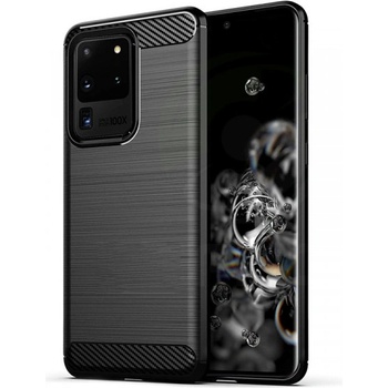 Pouzdro SES Ochranné silikonové karbon Samsung Galaxy S20 Ultra G988F - černé