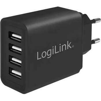 LogiLink USB Charger 4x, 4.8A, black, Logilink PA0211 (PA0211)