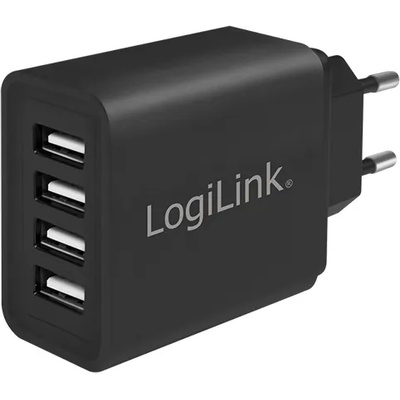 LogiLink USB Charger 4x, 4.8A, black, Logilink PA0211 (PA0211)