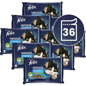 FELIX Капсули Felix Fantastic, вкусен избор от риба с зеленчуци в желе 36 x 85 г