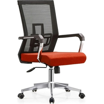 RFG Работен стол RFG Luccas W, до 120кг. макс тегло, дамаска, лумбална упора, коригиране на височината, червен (LJ-809B BLACK/OS-52)