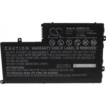 VHBW Батерия за Dell Inspiron 14-5442 / 14-5447 / 15-5542 / 15-5547, 7.4 V, 7500 mAh (888401424)