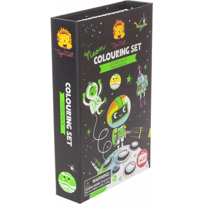 Tiger Tribe Omalovánky Neon Colouring Set Outer Space