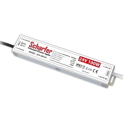 Ledshopik LED zdroj Scharfer SCH-100-24V 24V 100W 4,17A IP67 7 let záruka