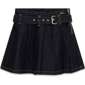 GUESS Деним пола за момиче в тъмен нюанс с цип и колан Guess