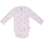 Bio Baby Боди Bio Baby - Органичен памук, 74 cm, 6-9 месеца, бяло-розово (97220113) - ozone