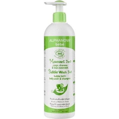 Alphanova Бебешка пяна 3 в 1 Alphanova Bebe - За ежедневна употреба, 500 ml