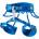 Ocun Детска сбруя - седалка Ocun Twist Kid Climbing harness - Blue - размер XXS (303-0635-0111)