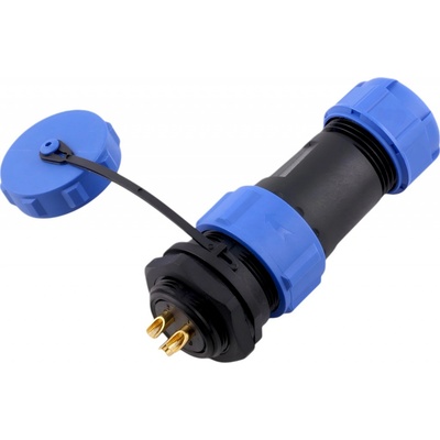 SP2110/SP2112 panelový, IP68 voděodolný kabelový spojovací konektor 2-pin