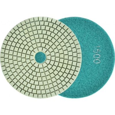Brúsny diamantový kotúč 125 mm, zrno 1500 suchý zips, brúsenie na mokro, GEKO