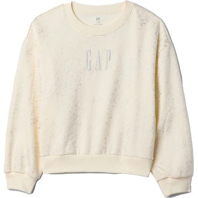 GAP dětská oversize mikina s logem béžová