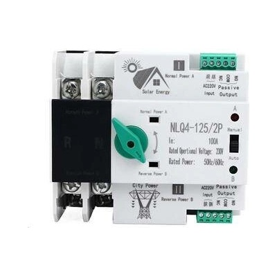 Automatický přepínač sítí - napájení 2P 230V 20A - NLQ4-125/2P pro FVE