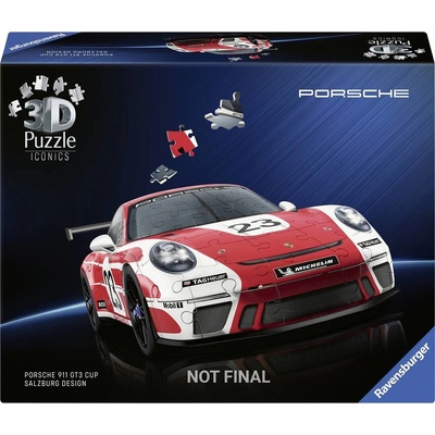 RAVENSBURGER 3D puzzle Porsche 911 GT3 Cup Salzburg design 136 ks