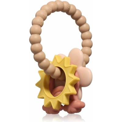 Mushie Teething Ring hryzadielko Nature 1 ks