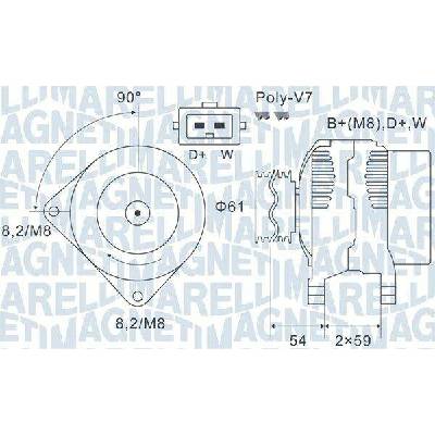 Generátor MAGNETI MARELLI 063731143010