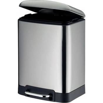 Kela Кош за отпадъци с педал Davino - неръждаема стомана мат - 6 л (KELA 22998)