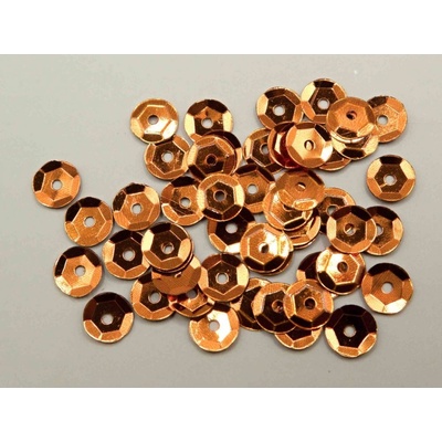 Našívacie flitre - medená - priemer 0,6 cm