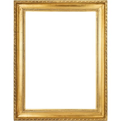 Dekorativní zlatý rám na obraz ve starožitném stylu, elegantní, zdobený, 84x64 cm