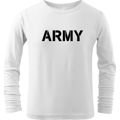 Dragowa detské dlhé tričko Army biela