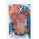 CalExotics X-10 Flexible Silicone Beads 28cm Black