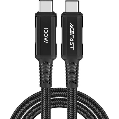 ACEFAST Кабел за данни C4-03 - Acefast, Type-C към Type-C, 100W, 5A, 480Mb/s, Високоскоростно зареждане, 2m - Черен