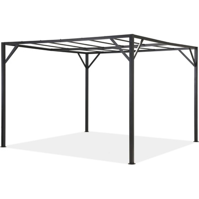 Garden Point Santorini 4 x 4 m antracitový kovový rám pergoly – Zboží Dáma