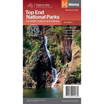 mapa Top End National Parks (Litchfield,Katherine,Kakadu) Hema