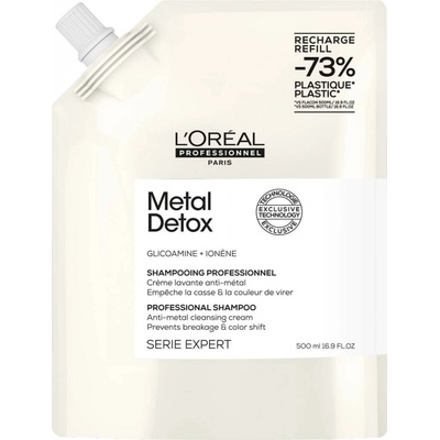 Loreal Metal Detox Refill šampon pro barvené vlasy 500 ml