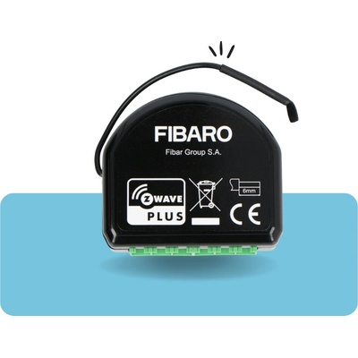 Fibaro FGS-224 dvojitý spínací reléový modul / 9.5 A / Z-WavePlus (FGS-224-ZW5)