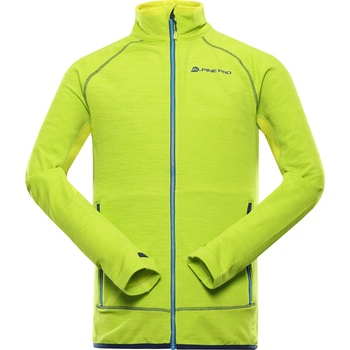 Alpine Pro Мъжки бързосъхнещ суитшърт ALPINE PRO ONNEC лимоновозелено ALPINE PRO | Zelen | МЪЖЕ | XXL
