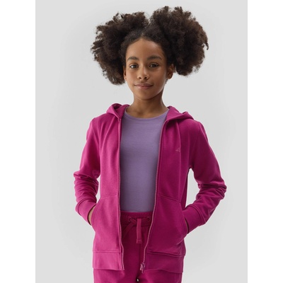 4F Суитшърт с качулка за момичета 4F 4F | Rozov | Момичешки | 122
