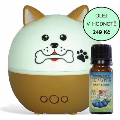 Airbi Aroma Pet Woof dětský aroma difuzér 250 ml + esenciální olej Airbi EUKALYPTUS 10 ml