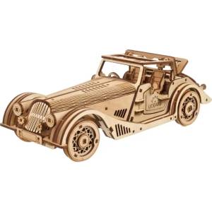 UGears Дървен 3D пъзел Ugears от 222 части - Спортен Aвтомобил Rapid Mouse (U-70202 )